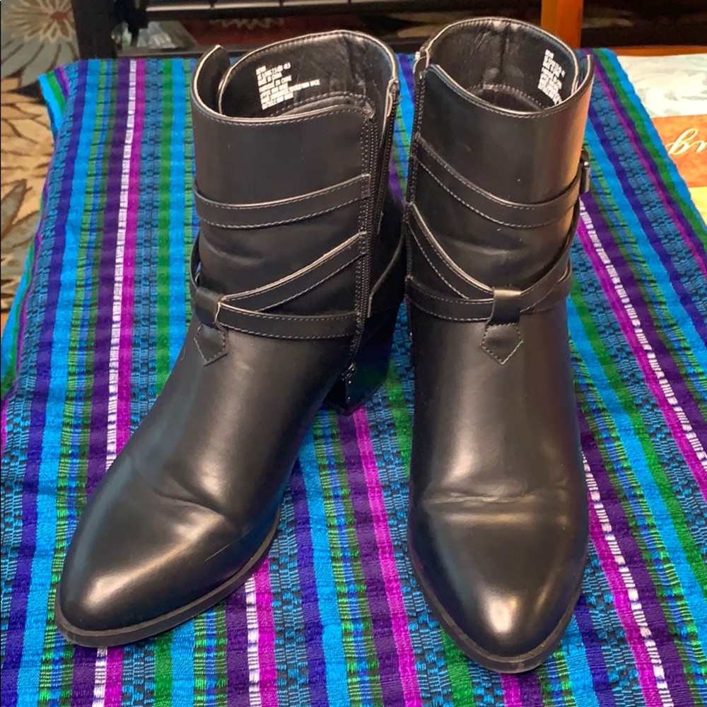 Justfab Devin black boots. Like new.